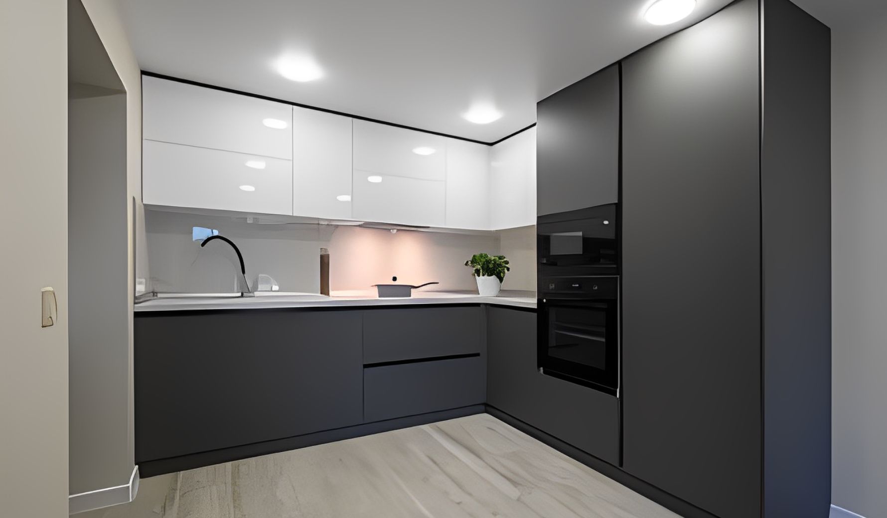 L shaped kitchen design company in lucknow