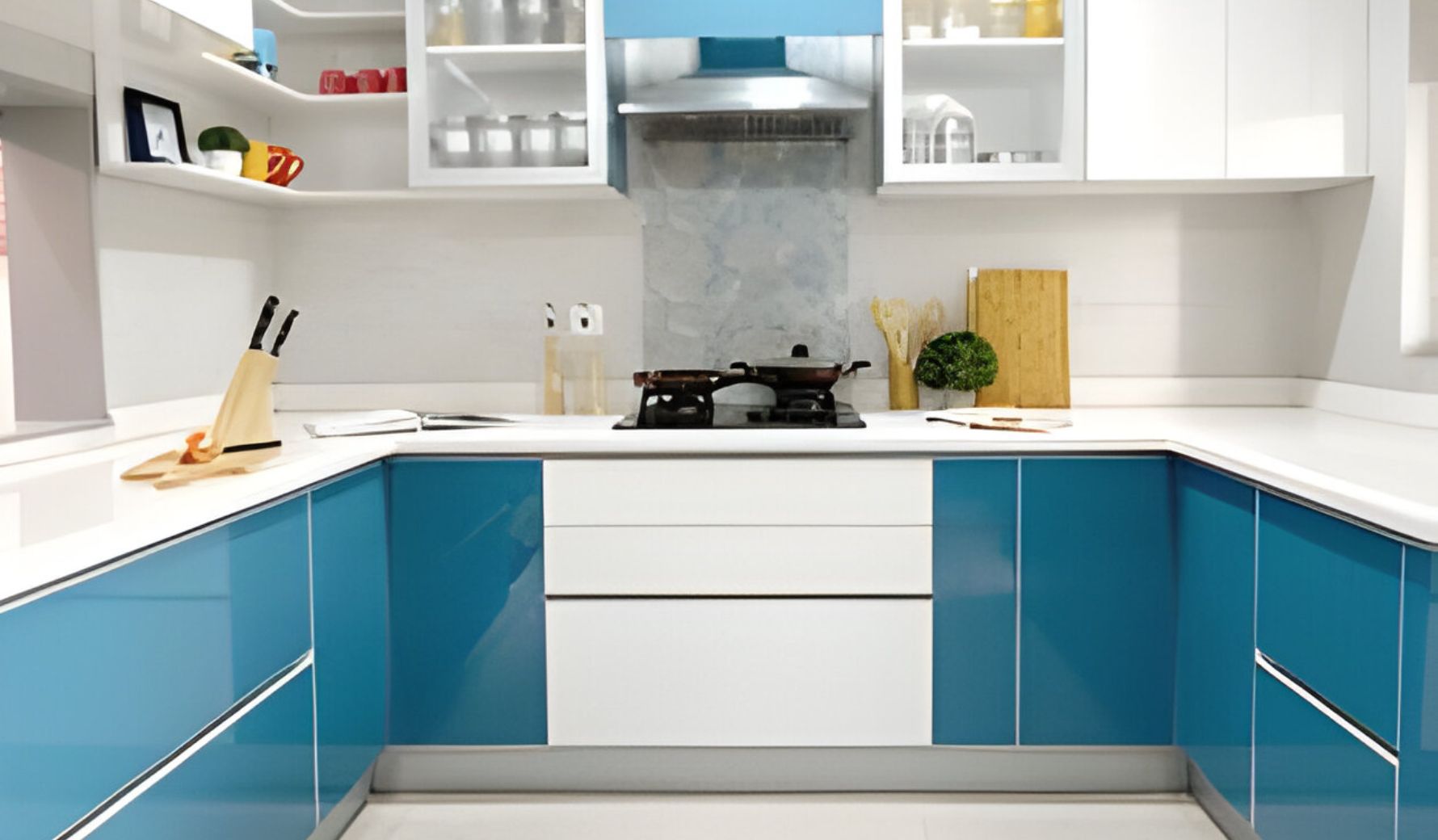 modular kitchen u-shaped lucknow