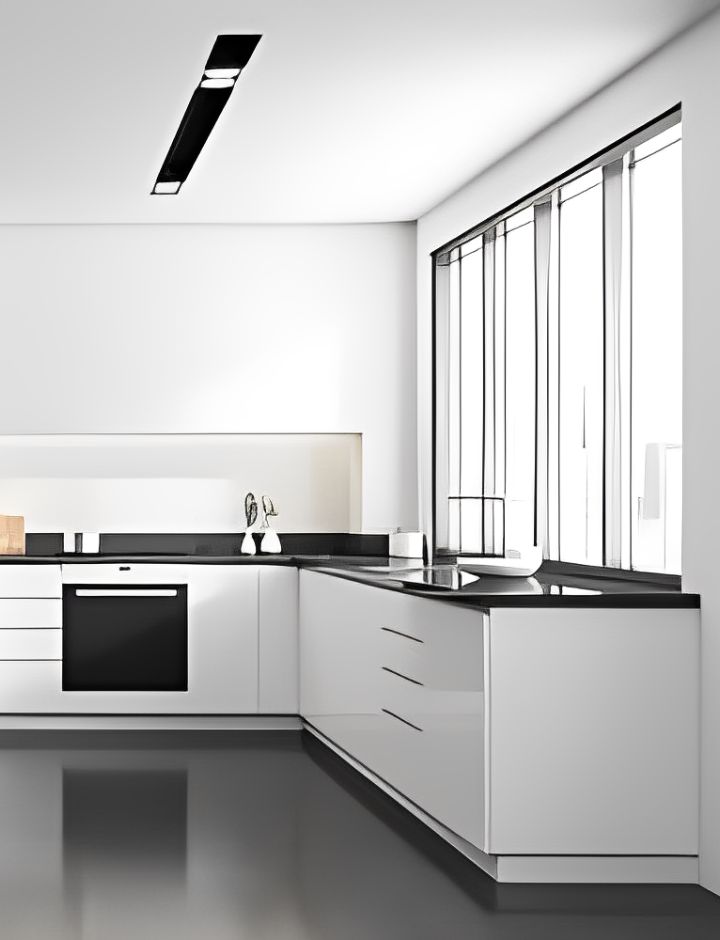 modular closed kitchen design